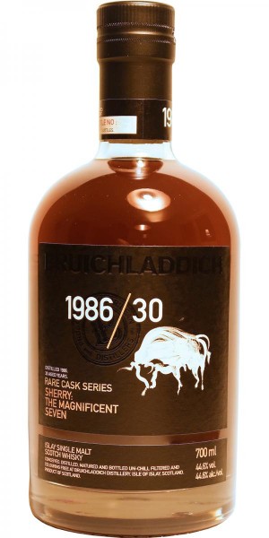 Bruichladdich 198630 Yr Rare Cask Series Sherry The Magnificent Seven Continental Wine 