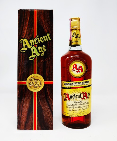 George T. Stagg - Ancient Age Kentucky Straight Bourbon 1970s 86 Proof  (Brown box) (1L)